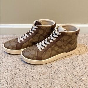 Brown High-Top COACH Sneakers